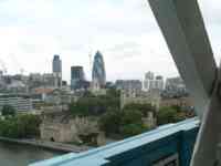 View of Tower of London from Tower Bridge