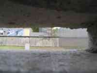 View of Berlin Wall from a height