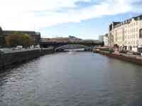 Train crossing river