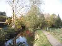 Path along stream