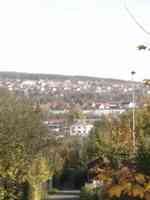 View across valley from gym