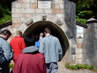 Entering salt mine