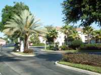 Entrance to apartment complex