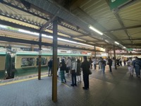 Enoden tram at Kamakura Station