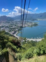 View down ropeway