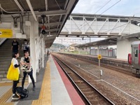 Train station by Miyajima