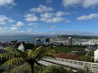 View from top end of cable car